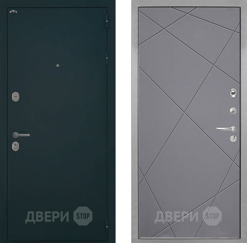 Входная металлическая Дверь Интекрон (INTECRON) Греция Лучи-М Графит софт в Черноголовке