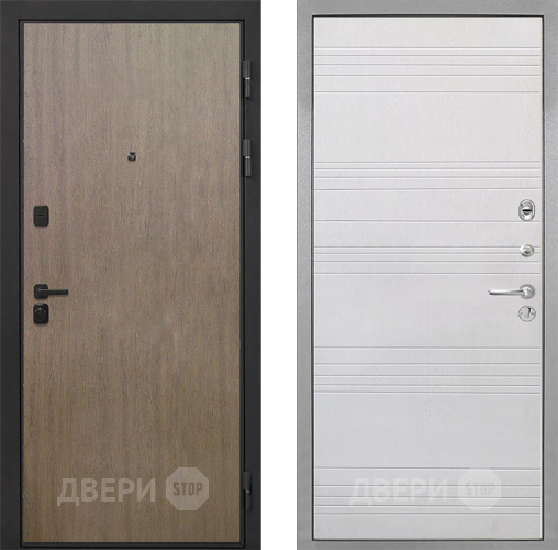 Входная металлическая Дверь Интекрон (INTECRON) Профит Black Венге Коричневый ФЛ-316 Белый ясень в Черноголовке