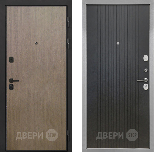 Входная металлическая Дверь Интекрон (INTECRON) Профит Black Венге Коричневый ФЛ-295 Лофт черный в Черноголовке