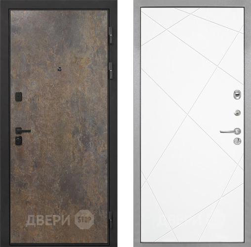Входная металлическая Дверь Интекрон (INTECRON) Профит Black Гранж Лучи-М Софт милк в Черноголовке