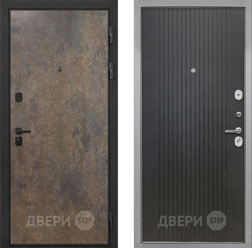 Дверь Интекрон (INTECRON) Профит Black Гранж ФЛ-295 Лофт черный в Черноголовке