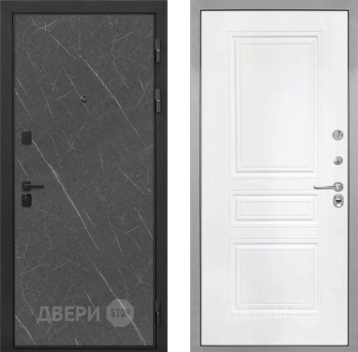 Дверь Интекрон (INTECRON) Профит Black Гранит Лава Оникс ФЛ-243 Белый матовый в Черноголовке