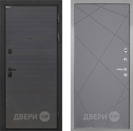 Входная металлическая Дверь Интекрон (INTECRON) Профит Black Эковенге Лучи-М Графит софт в Черноголовке