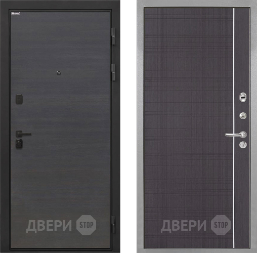 Входная металлическая Дверь Интекрон (INTECRON) Профит Black Эковенге В-07 с молдингом Венге в Черноголовке