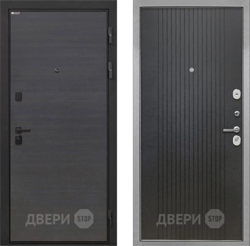 Входная металлическая Дверь Интекрон (INTECRON) Профит Black Эковенге ФЛ-295 Лофт черный в Черноголовке
