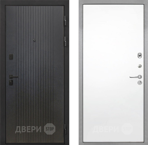 Входная металлическая Дверь Интекрон (INTECRON) Профит Black ФЛ-295 Гладкая Силк Сноу в Черноголовке