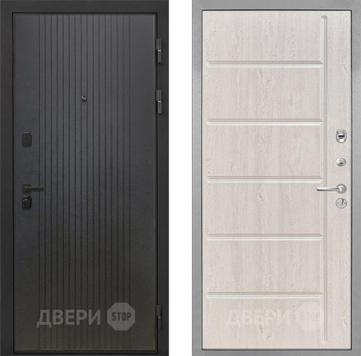 Входная металлическая Дверь Интекрон (INTECRON) Профит Black ФЛ-295 ФЛ-102 Сосна белая в Черноголовке