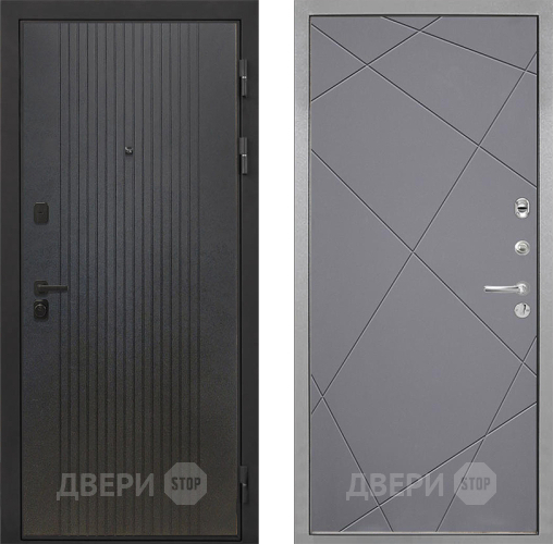 Дверь Интекрон (INTECRON) Профит Black ФЛ-295 Лучи-М Графит софт в Черноголовке