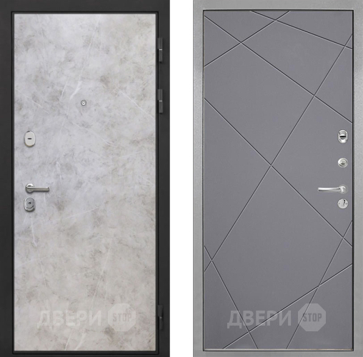 Входная металлическая Дверь Интекрон (INTECRON) Гектор Мрамор Светлый Лучи-М Графит софт в Черноголовке