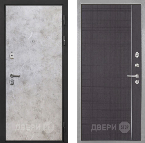 Входная металлическая Дверь Интекрон (INTECRON) Гектор Мрамор Светлый В-07 с молдингом Венге в Черноголовке