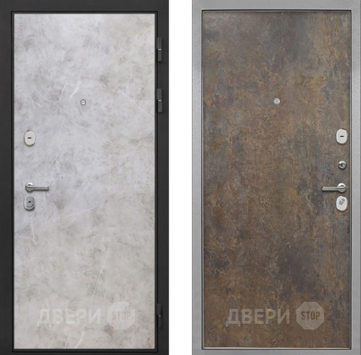 Входная металлическая Дверь Интекрон (INTECRON) Гектор Мрамор Светлый Гладкая Гранж в Черноголовке
