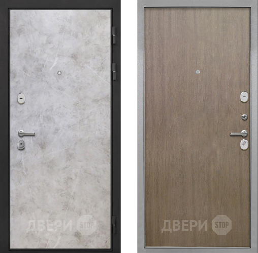 Входная металлическая Дверь Интекрон (INTECRON) Гектор Мрамор Светлый Гладкая шпон Венге коричневый в Черноголовке