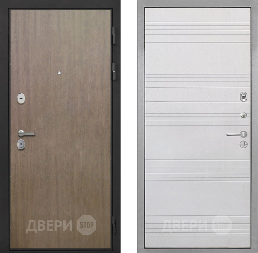 Входная металлическая Дверь Интекрон (INTECRON) Гектор Венге Коричневый ФЛ-316 Белый ясень в Черноголовке