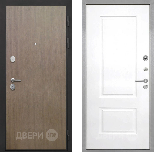 Входная металлическая Дверь Интекрон (INTECRON) Гектор Венге Коричневый Альба Роял Вуд белый в Черноголовке
