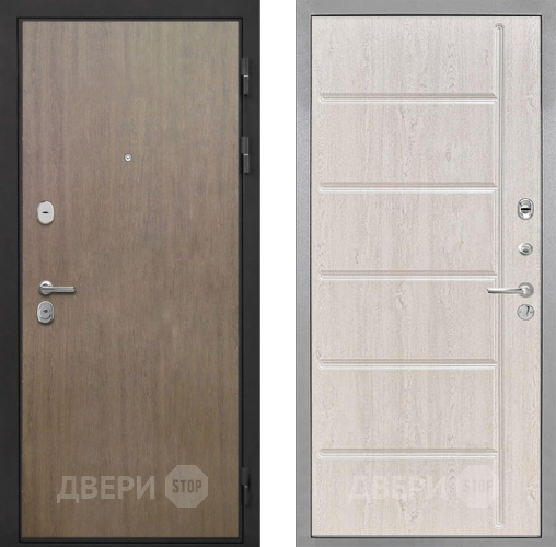 Входная металлическая Дверь Интекрон (INTECRON) Гектор Венге Коричневый ФЛ-102 Сосна белая в Черноголовке