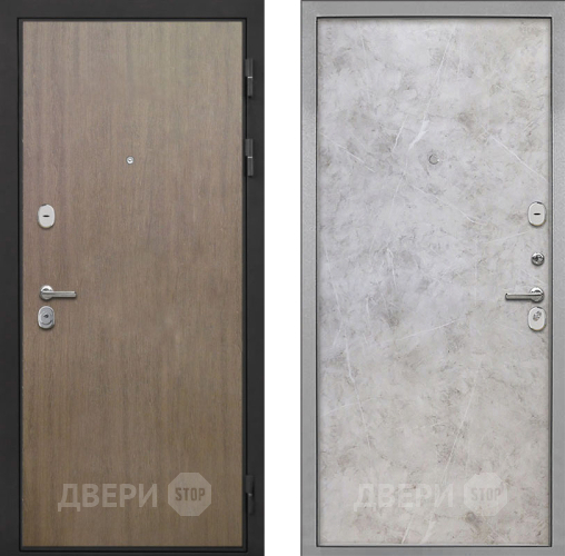 Входная металлическая Дверь Интекрон (INTECRON) Гектор Венге Коричневый Гладкая Мрамор светлый в Черноголовке
