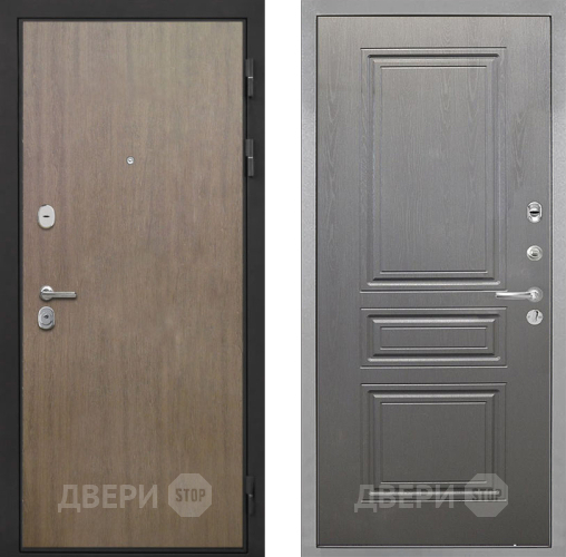 Входная металлическая Дверь Интекрон (INTECRON) Гектор Венге Коричневый ФЛ-243 Графит вуд дуб в Черноголовке
