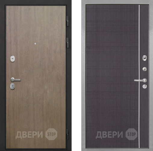 Входная металлическая Дверь Интекрон (INTECRON) Гектор Венге Коричневый В-07 с молдингом Венге в Черноголовке