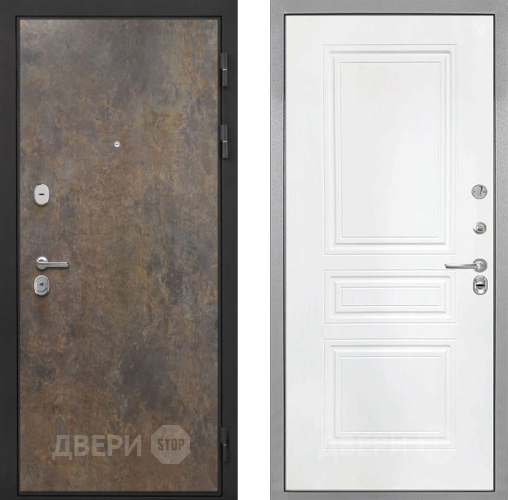 Дверь Интекрон (INTECRON) Гектор Гранж ФЛ-243 Белый матовый в Черноголовке