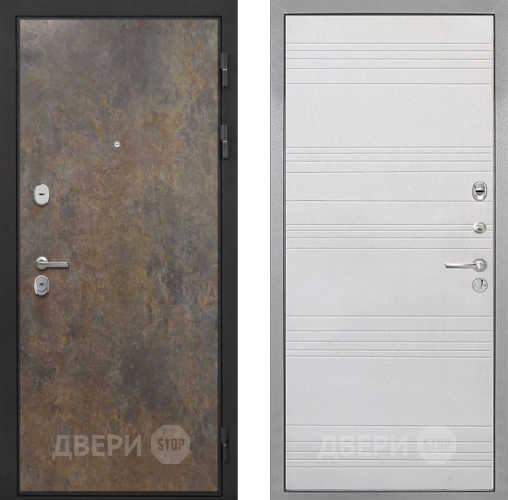 Входная металлическая Дверь Интекрон (INTECRON) Гектор Гранж ФЛ-316 Белый ясень в Черноголовке