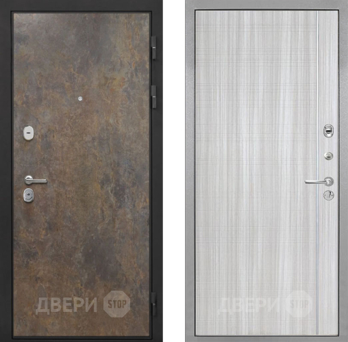 Входная металлическая Дверь Интекрон (INTECRON) Гектор Гранж В-07 с молдингом Сандал белый в Черноголовке