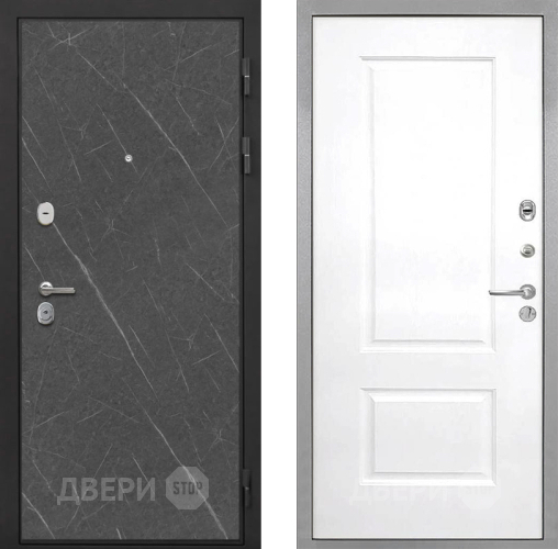 Входная металлическая Дверь Интекрон (INTECRON) Гектор Гранит Лава Оникс Альба Роял Вуд белый в Черноголовке