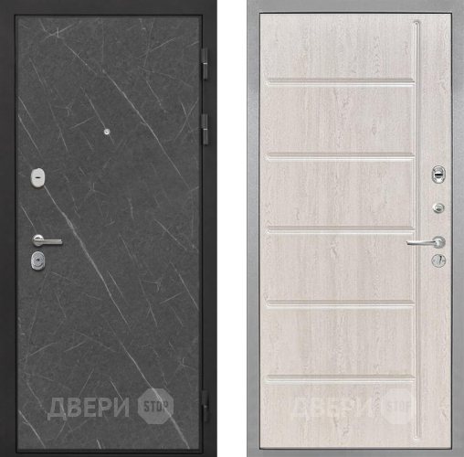 Входная металлическая Дверь Интекрон (INTECRON) Гектор Гранит Лава Оникс ФЛ-102 Сосна белая в Черноголовке