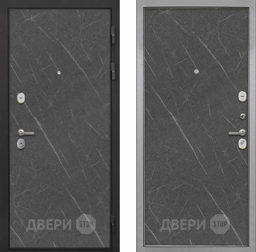 Входная металлическая Дверь Интекрон (INTECRON) Гектор Гранит Лава Оникс Гладкая Гранит лава оникс в Черноголовке