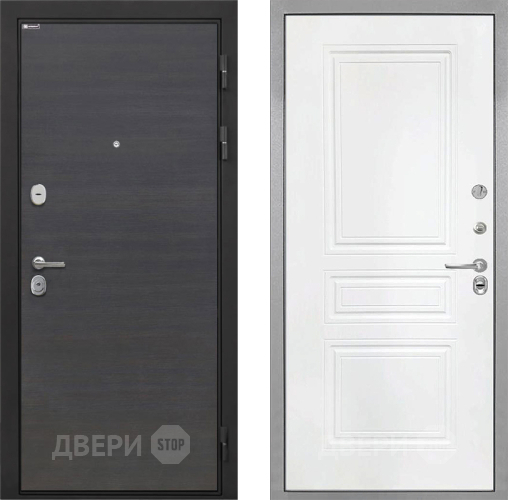 Входная металлическая Дверь Интекрон (INTECRON) Гектор Эковенге ФЛ-243 Белый матовый в Черноголовке