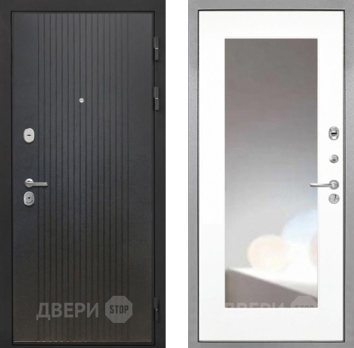 Дверь Интекрон (INTECRON) Гектор ФЛ-295 ФЛЗ-120-М Зеркало Белый матовый в Черноголовке