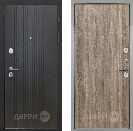 Входная металлическая Дверь Интекрон (INTECRON) Гектор ФЛ-295 Гладкая Дуб турин в Черноголовке