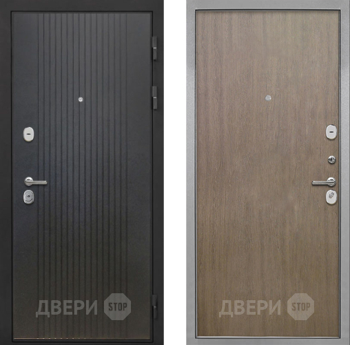 Входная металлическая Дверь Интекрон (INTECRON) Гектор ФЛ-295 Гладкая шпон Венге коричневый в Черноголовке