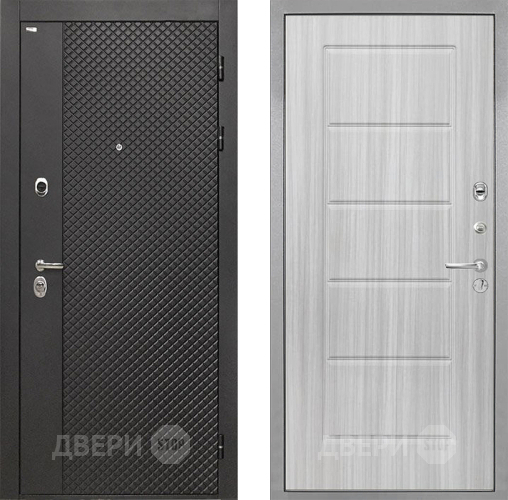 Входная металлическая Дверь Интекрон (INTECRON) Олимпия Black 4К ФЛ-39 Сандал белый в Черноголовке