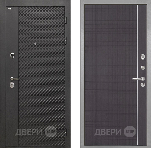Входная металлическая Дверь Интекрон (INTECRON) Олимпия Black 4К В-07 с молдингом Венге в Черноголовке