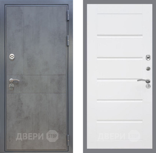 Входная металлическая Дверь Рекс (REX) ФЛ-290 Сити Белый ясень в Черноголовке