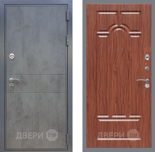 Входная металлическая Дверь Рекс (REX) ФЛ-290 FL-58 орех тисненый в Черноголовке