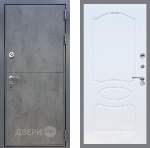 Входная металлическая Дверь Рекс (REX) ФЛ-290 FL-128 Белый ясень в Черноголовке