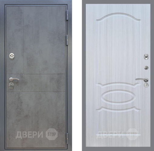Входная металлическая Дверь Рекс (REX) ФЛ-290 FL-128 Сандал белый в Черноголовке