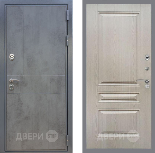 Входная металлическая Дверь Рекс (REX) ФЛ-290 FL-243 Беленый дуб в Черноголовке