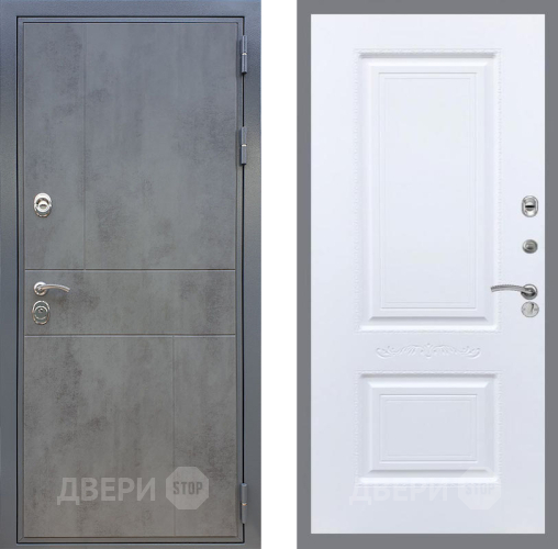 Входная металлическая Дверь Рекс (REX) ФЛ-290 Смальта Силк Сноу в Черноголовке