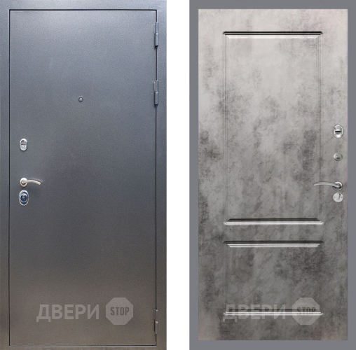Входная металлическая Дверь Рекс (REX) 11 FL-117 Бетон темный в Черноголовке