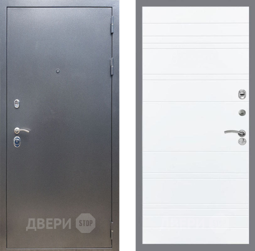 Входная металлическая Дверь Рекс (REX) 11 Line Силк Сноу в Черноголовке