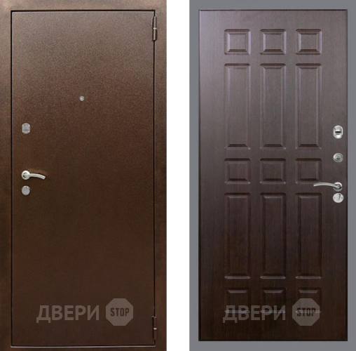 Входная металлическая Дверь Рекс (REX) 1А Медный Антик FL-33 Венге в Черноголовке