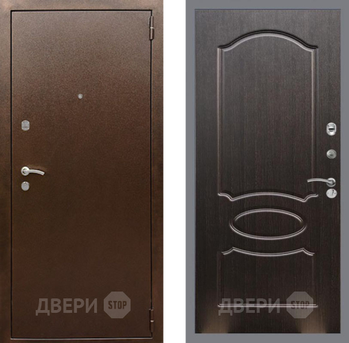 Входная металлическая Дверь Рекс (REX) 1А Медный Антик FL-128 Венге светлый в Черноголовке
