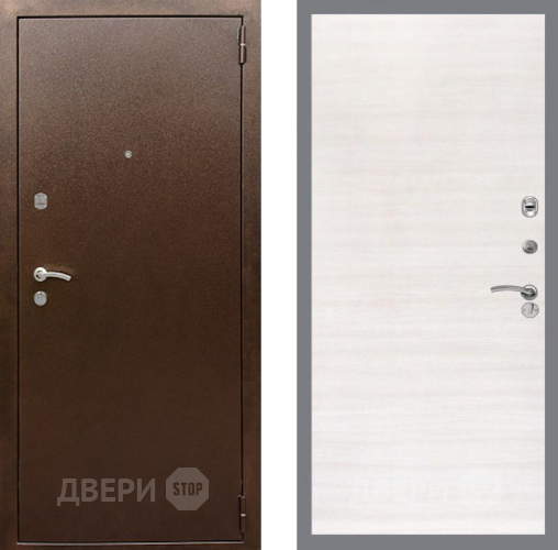 Входная металлическая Дверь Рекс (REX) 1А Медный Антик GL Акация в Черноголовке