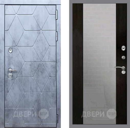 Входная металлическая Дверь Рекс (REX) 28 СБ-16 Зеркало Венге в Черноголовке
