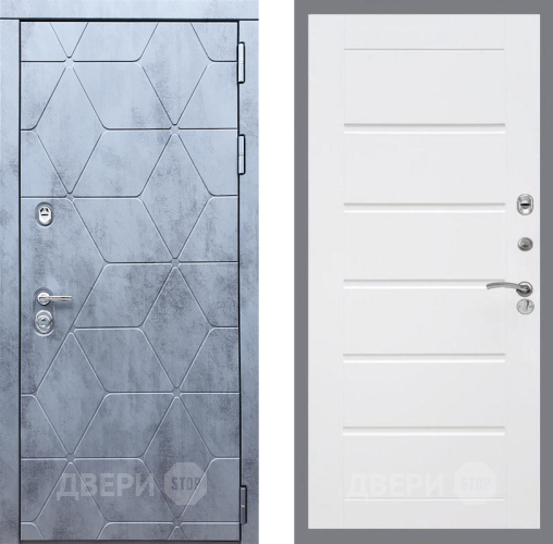 Входная металлическая Дверь Рекс (REX) 28 Сити Белый ясень в Черноголовке