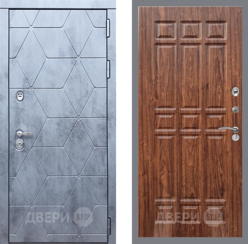 Входная металлическая Дверь Рекс (REX) 28 FL-33 орех тисненый в Черноголовке