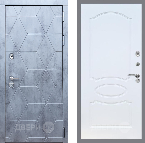 Входная металлическая Дверь Рекс (REX) 28 FL-128 Белый ясень в Черноголовке