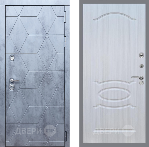 Входная металлическая Дверь Рекс (REX) 28 FL-128 Сандал белый в Черноголовке